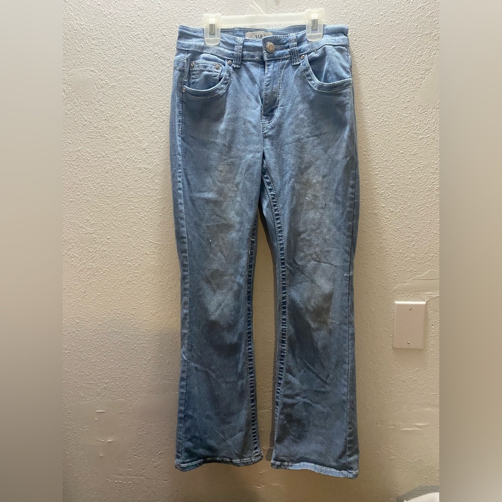 H&Y Premium Collection Women's‎ 9/10 Boot Cut Jeans - Blue Stetchy